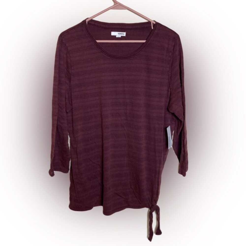 Burgundy Sonoma Top Size XL NWT